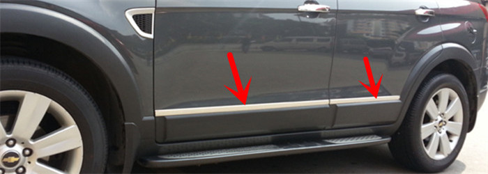 Chevrolet Captiva 2008 2011-2016 Steel Window Trim Stripe and Side Door Molding