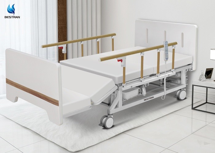 Elderly Home Use Electric Hospital Bed With Toilet Hole Wash Hair Turn Left And Right
