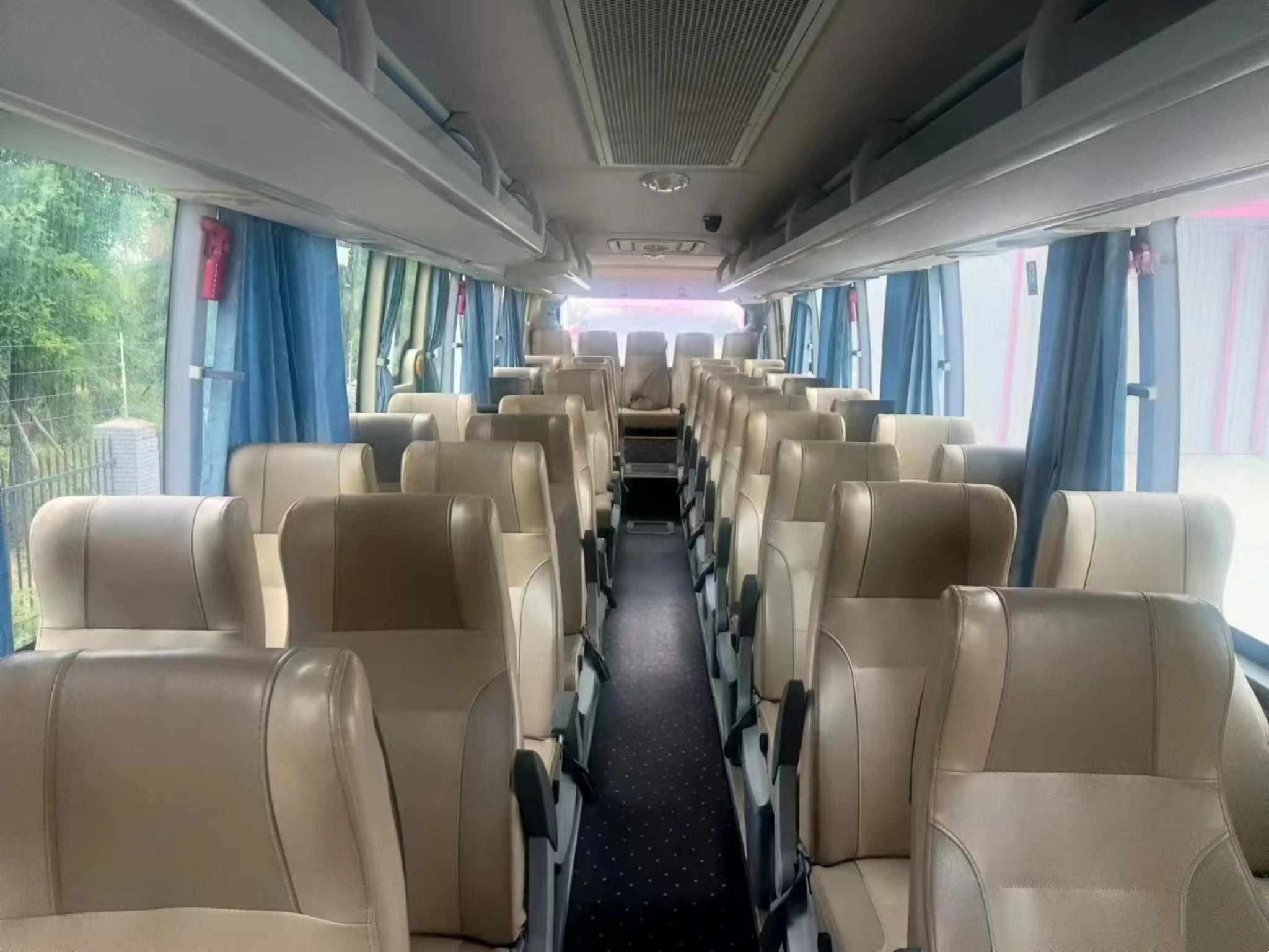 Tourism Bus Used Kinglong XMQ6112 Air Bag Suspension 49seats Hybrid Electric Vehicle