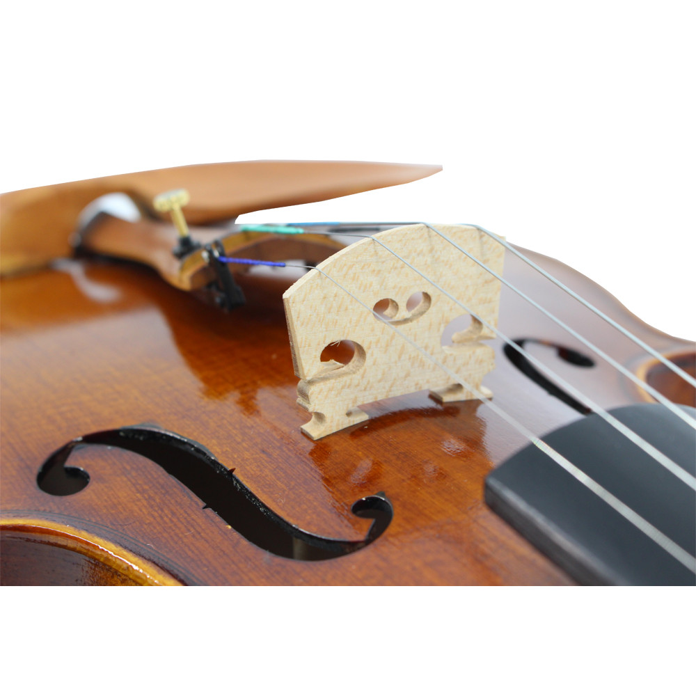 Professional golden yellow natural flame maple handmade violin VA-303 caterina middle grade Handmade violin