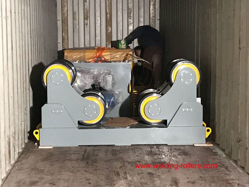 50 Ton Self Aligning Pipe Welding Rotator Rollers With Foot Pedal