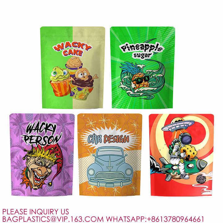 Tamper Evident Pinch And Slide Exit Matte Mylar Bags, Smell Proof, Pouch Exit Packages