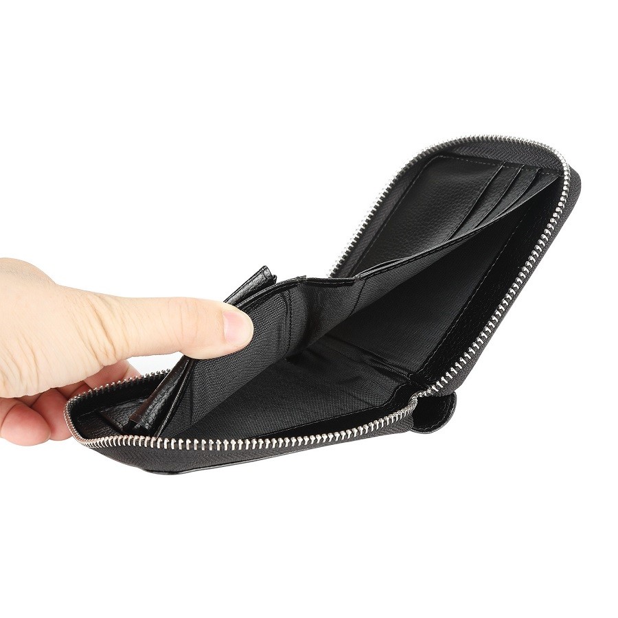 Sublimation Blanks Leather Sublimation Zippered Compact Wallet With Card Slots For Sublimation Transfer Printing