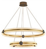 Romantic Acrylic Lampshade Modern Ring Custom Chandelier Soft And Non Glaring