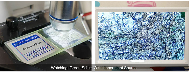 OPTO EDU A33.5130 Rechargeable Microscope With 7'' Display TF Card And Multi-Output Options