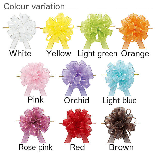 Great-quality printed pull bow for gift , wrapping paper also available