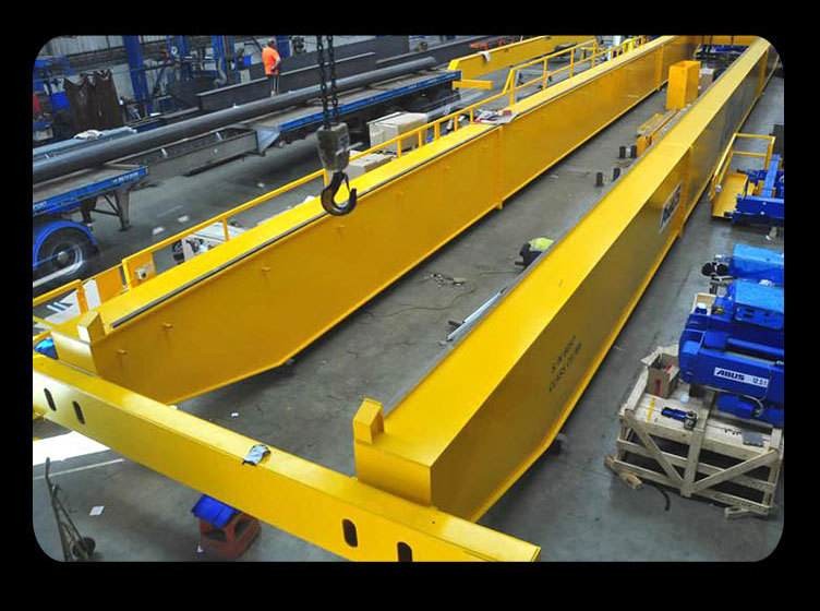 European Style Double Girder Overhead Traveling Crane Capacity 15t Warehouse Lifting