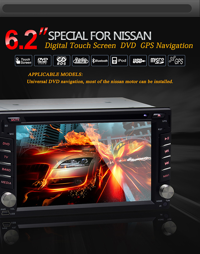 Ouchuangbo Car Multimedia Android 4.2 for Nissan Frontier /Treeano /Micra DVD Stereo Radio Player iPod USB OCB-2813B