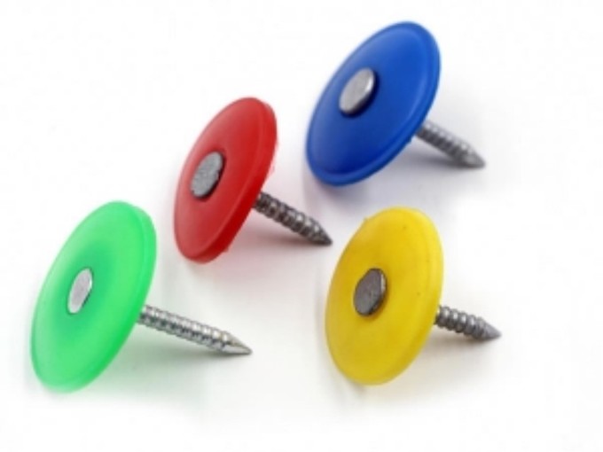 OEM Ring Shank Plastic Cap Roofing Nails Meet EN12815 Standard