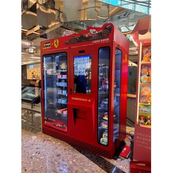 Model Cars Vending Machine with 32-Inch HD Touchscreen Extra Display Cabinet and 24/7 Unmanned Retail Solution
