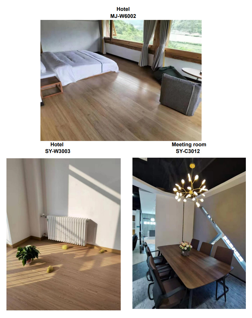Antibacterial 4mm SPC Flooring Living Room Recyclable Thermal Insulation Silver Oak GKBM DG-W50012B