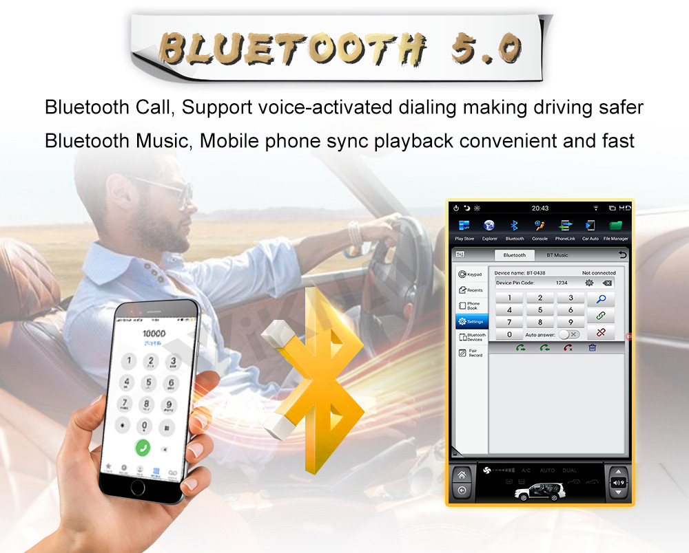 12.1Inch Touch Screen Stereo For 2014--2019 NissanTundra GPS Navigation Multimedia Player Wireless Carplay BT 4G