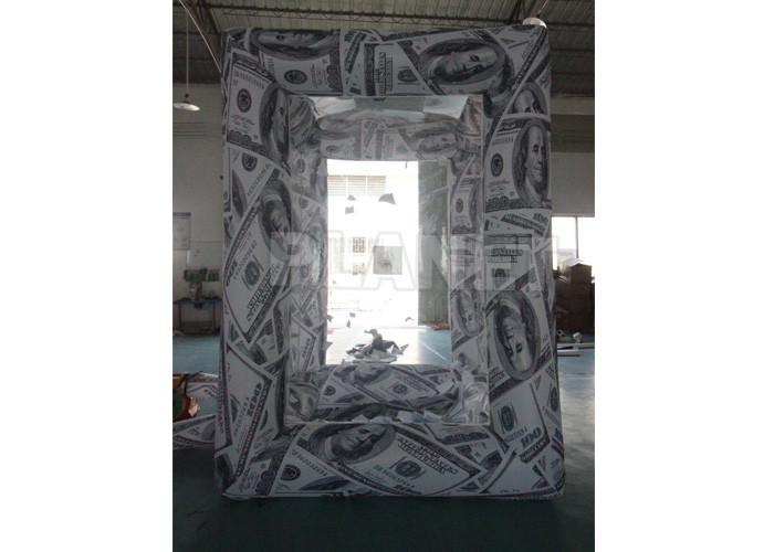 Custom Oxford Advertising Inflatable Cube Cash Money Catching Machine Grab Booth