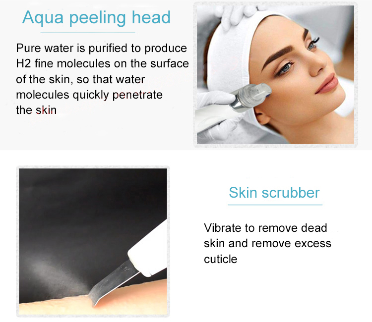 Portable 6 In 1 Hydro Dermabrasion Machine Multifunctional Facial Aqua Peeling Machine