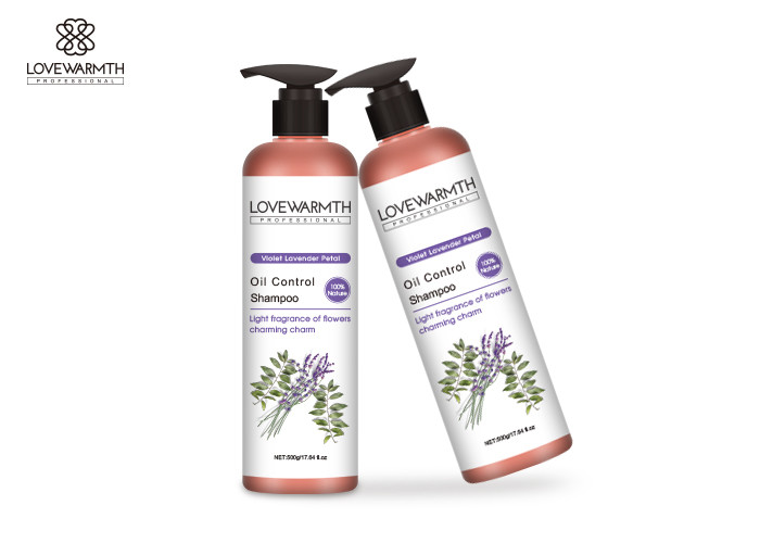 Oil Control Shampoo And Conditioner 500ml Volume Light Lavender Flower Fragrance