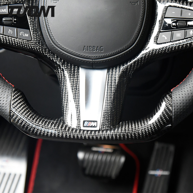 Fashion Leather Bmw E90 Carbon Fiber Steering Wheel C Standard Diameter