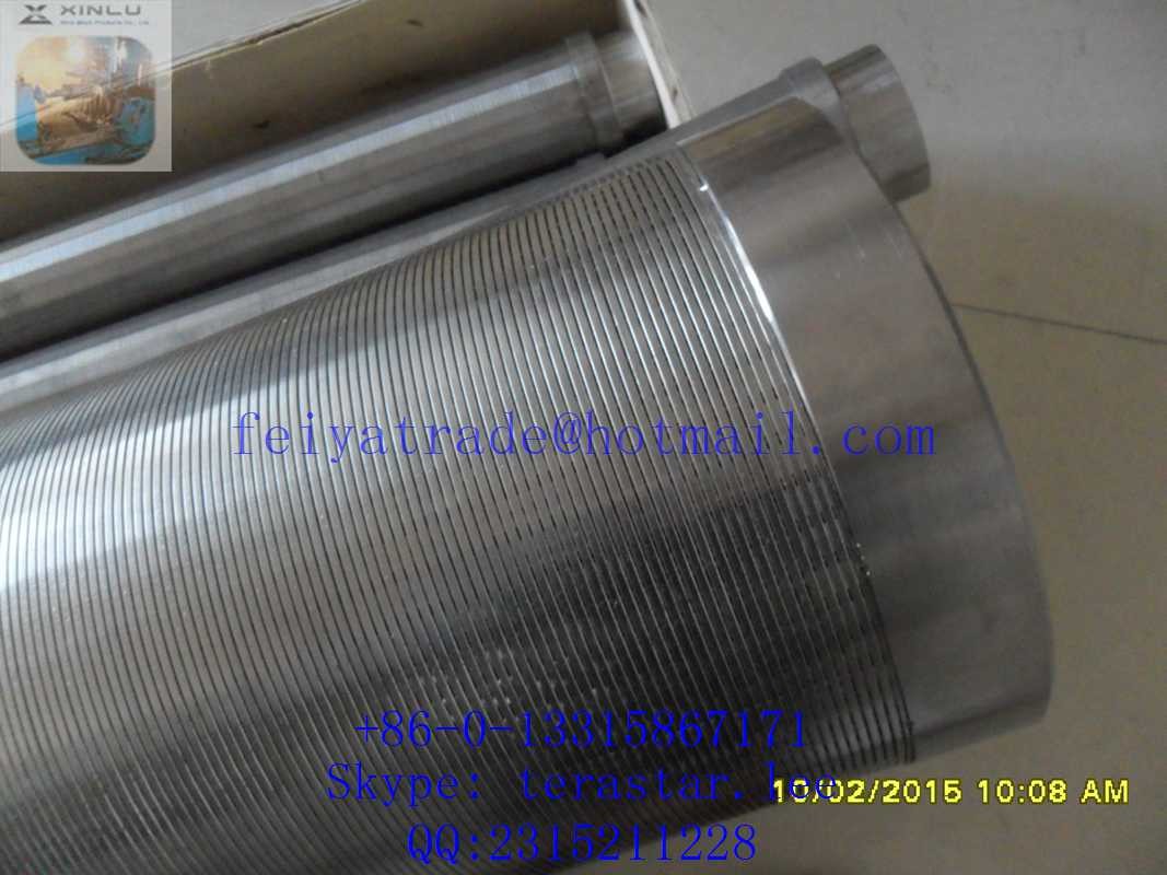 wire wound stainless steel screen pipe / wedge wire screen tube / perfect roundness water well screens