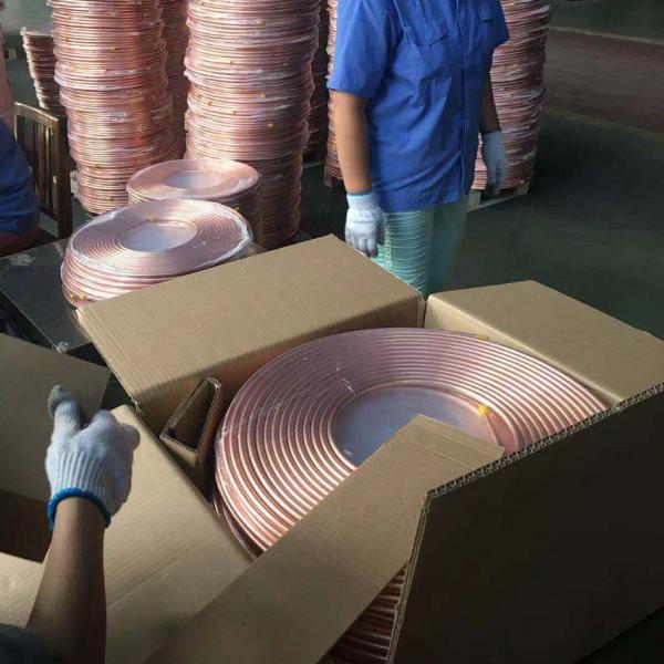 ASTM B280 C10200 1/4'' 3/8'' 1/2'' 3/4'' Seamless Nickel Copper Round Pipe Pancake Coil 15 Meters For Air Conditioner