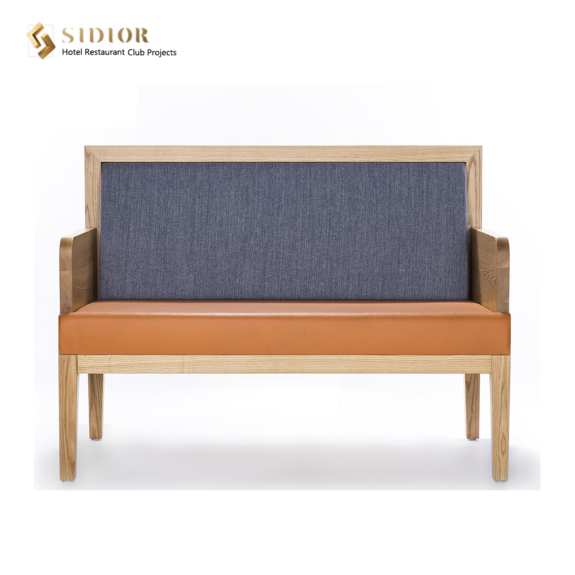 Hotel & Restaurant Couch Sofa, Club Booth Sofa, Top Sell Couch, PU Leather Upholstery, High Density Foam