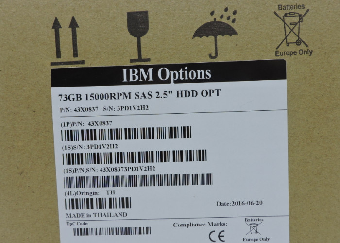 IBM Hard Disk 43X0837 43X0839 73G SAS 2.5 ST973451SS 1 year warranty