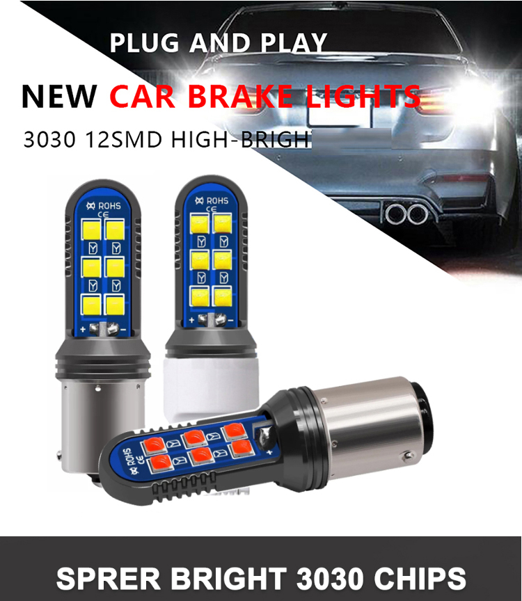 5w Universal Led Tail Light Turn Signal Mini Headlamps 12SMD