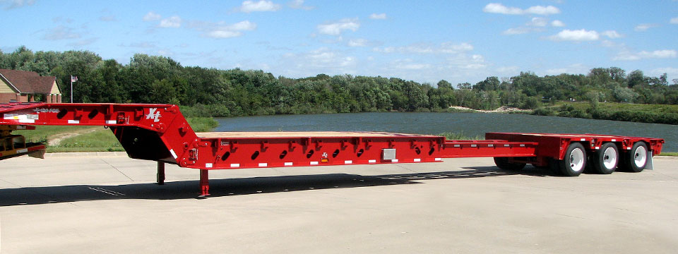 3 Axle Extendable Low Loader Trailer Heavy Duty Steel Construction for and Performance