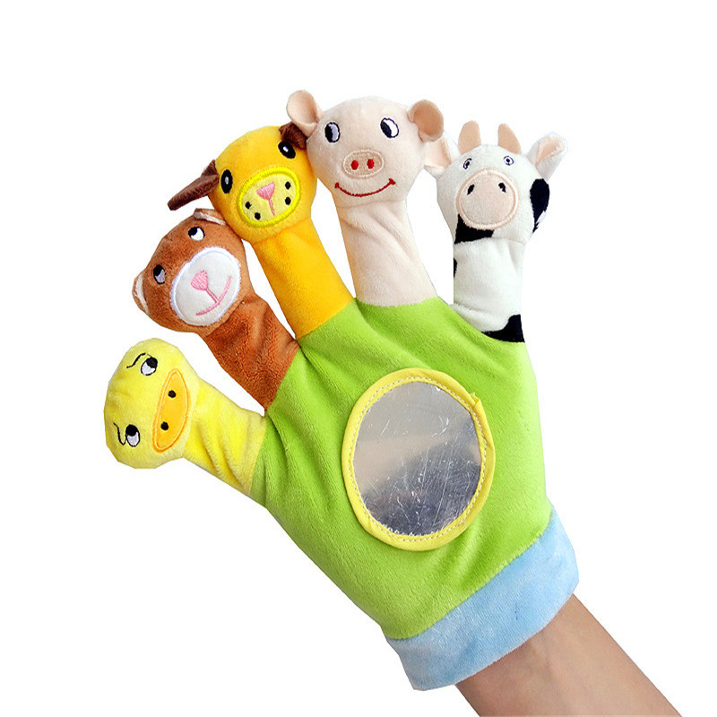20cm Short Plush Parent Child Interactive Glove Toy