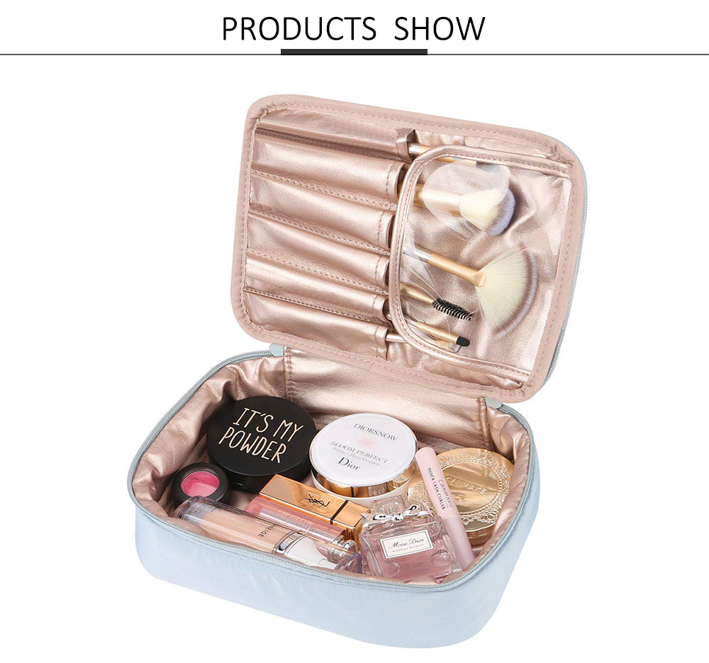 Women Multifunction Travel Cosmetic Organizer Bag With Inner Pouch