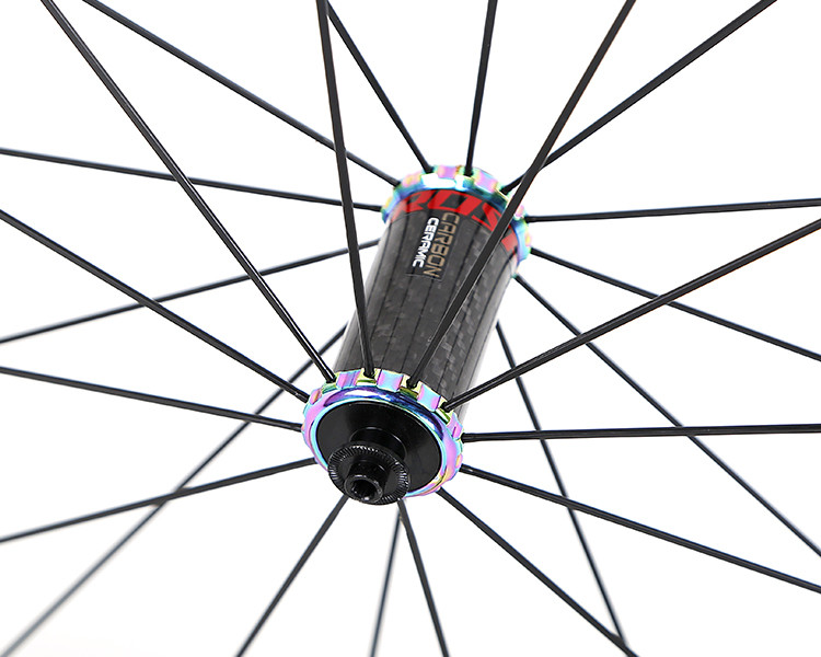 High Modulus Carbon Road Bike Wheelset Double Wall Inner Belt Rim Brake