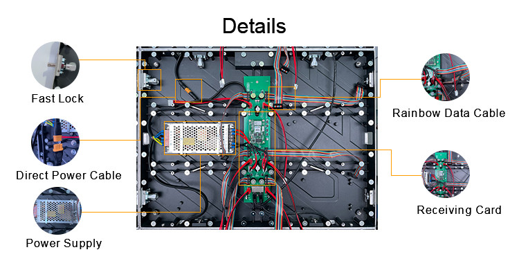 320mm*160mm Indoor Led Display Panel with High refresh rate 3840HZ