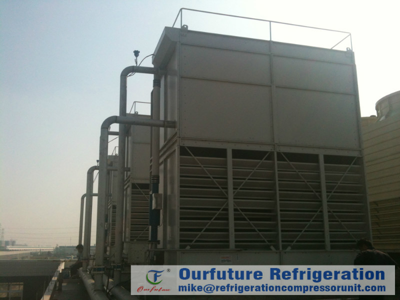 Ebmpapst Fan Evaporative Cooled Condenser For Supermarket / Pharmacy Refrigeration