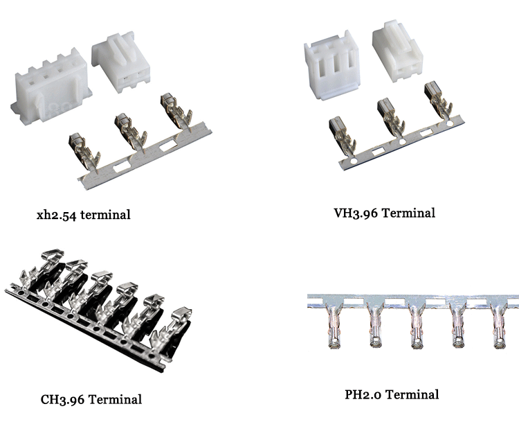Auto/Household Appliances PH2.0 xh2.54 Spring Terminal with Various Terminal Crimp Types