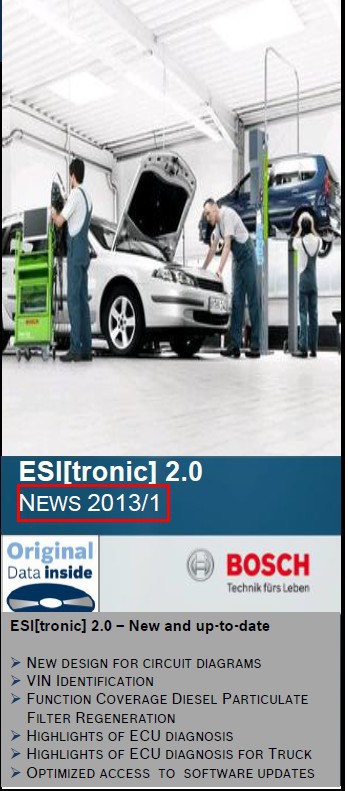 BOSCH ESI 2013.3 Full Package with Free Keygen , Multi-Language Automotive Diagnostic Software