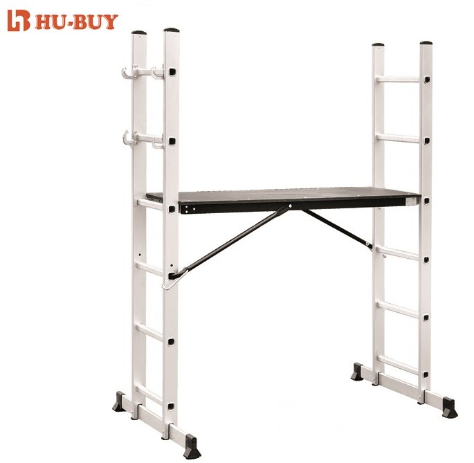 2x6 Extension Aluminum Scaffold Tower With One Plank Non Marring Feet