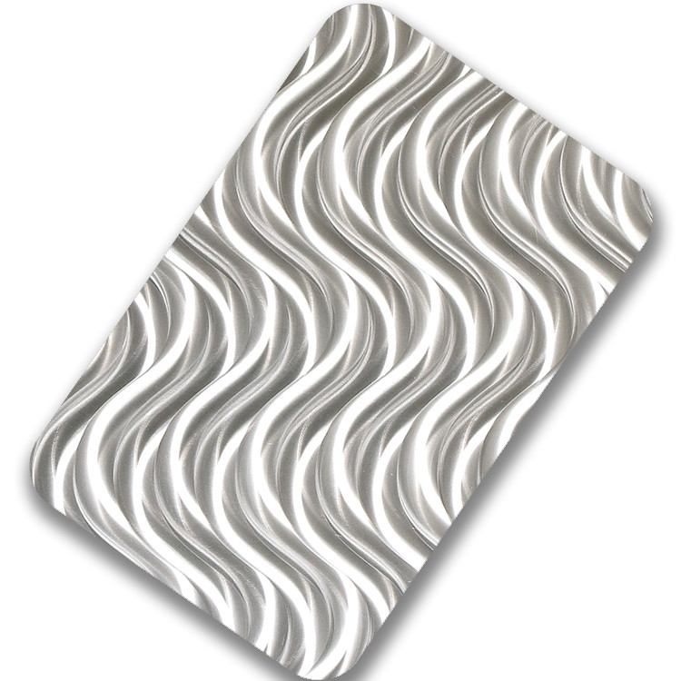 Coated Pvd 3D Finishing Laser Stainless Steel Sheet For Interior Wall Decoration