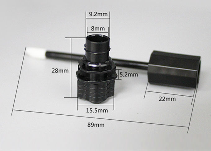 Red Plastic Spout Nozzle With Brush For Lipstick Sacket Or Mascara Bag
