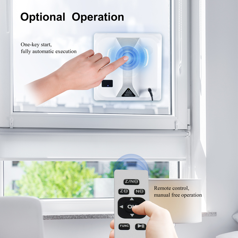 24V Cordless Robot Window Cleaner Multi Functional Smart Window Cleaning Robot