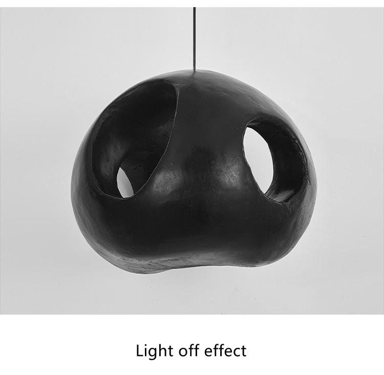 Black Chandelier Designer Black Minimalist Kitchen Island Bedroom Black Pendant Lamp（WH-VP-178)