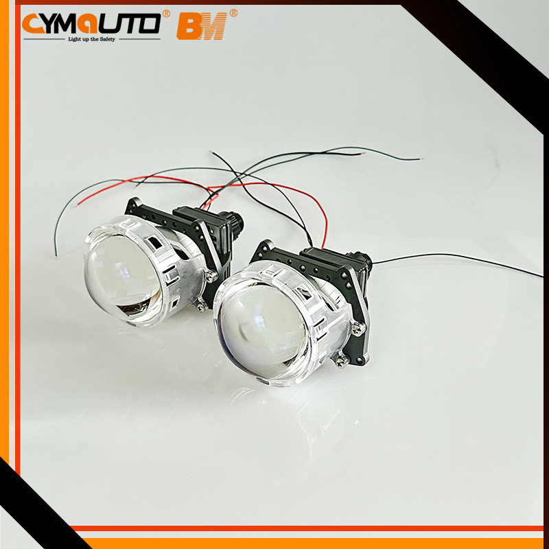 CYMAUTO Highligh 12V 3 Inch Bi Xenon Projectors Lense Illuminating T15 5000K-6500K