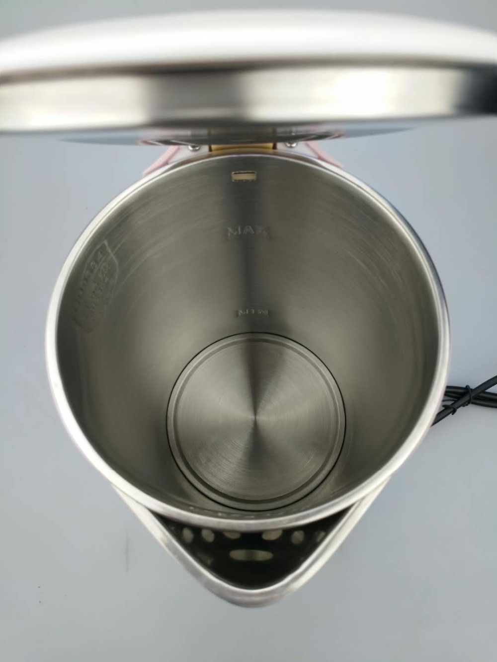 Food Grade Plastic Electric Tea Kettle Seamless Welding Stainless Steel Inner