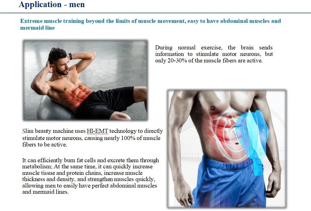 Electromagnetic Radio Frequency Fat Reduction Machine Cellulite Removal