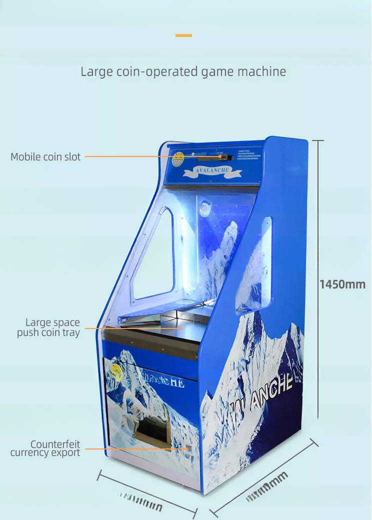 Customized Single Player Coin Pusher Game Machine W600*D830*H1450mm