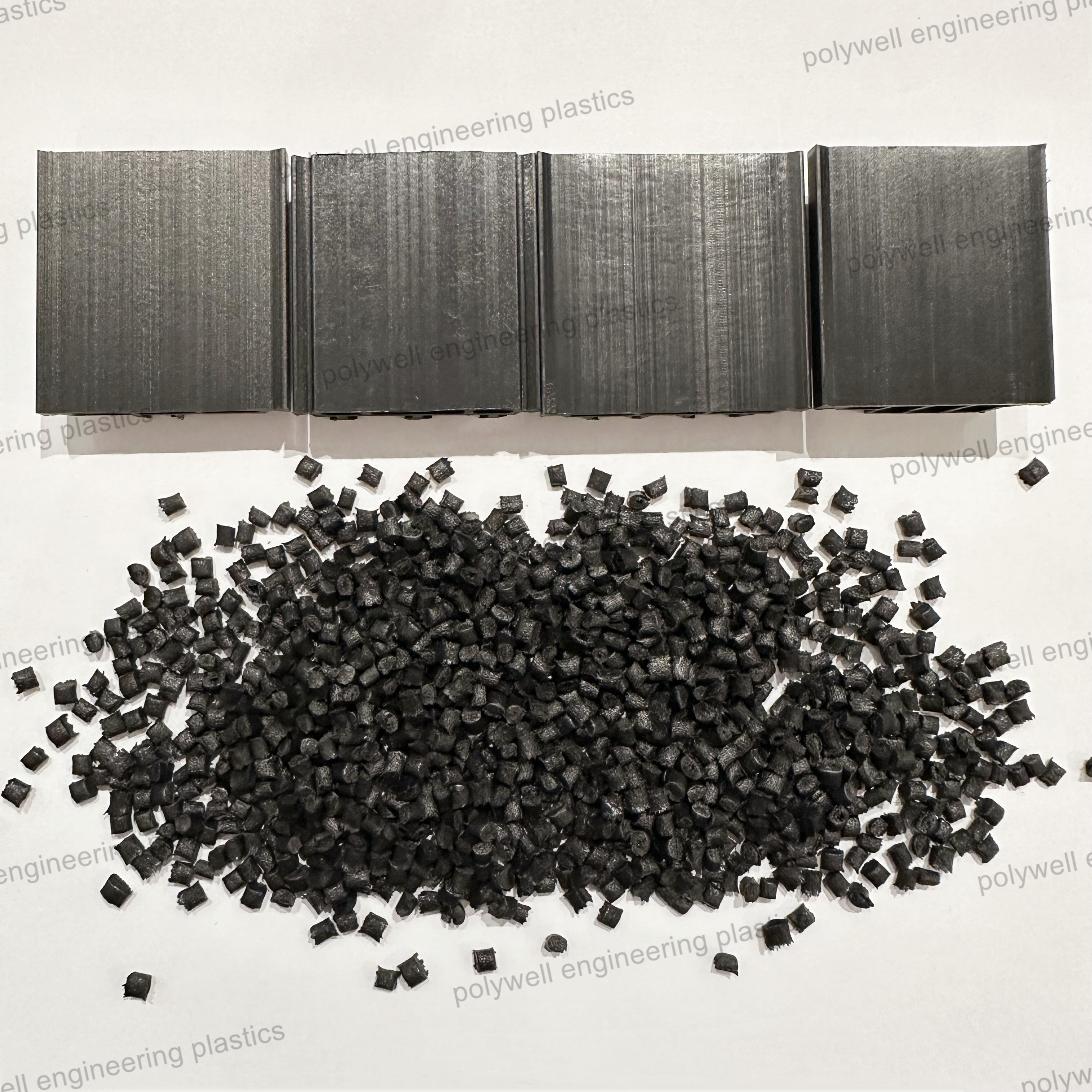 Extrusion Molding Nylon Granules PA66 GF25 Plastic Raw Material For Heat Break Bar