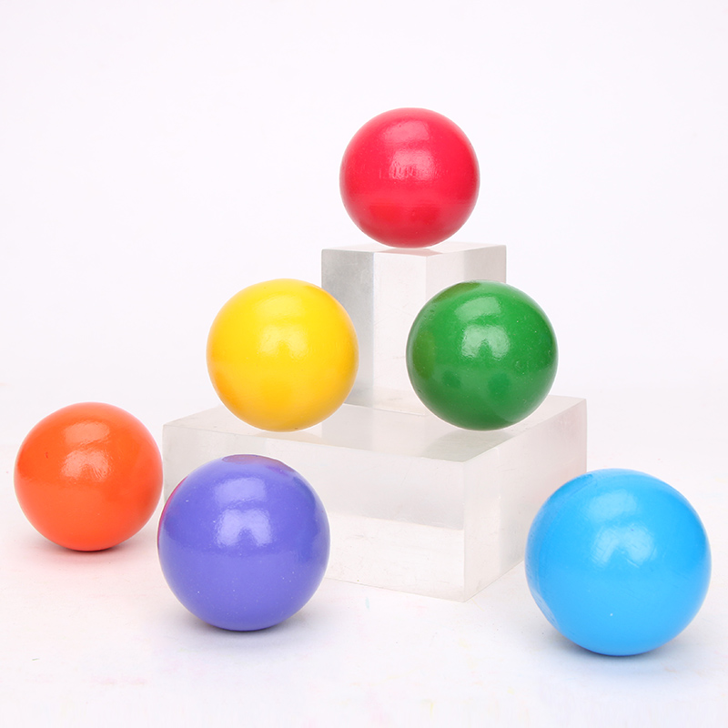 Brown 18cm Rainbow Wooden Building Blocks Toy Creative Educational