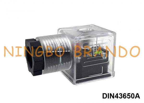 Quality DIN43650A Solenoid Valve Coil Connector Transparent DIN 43650 Form A for sale