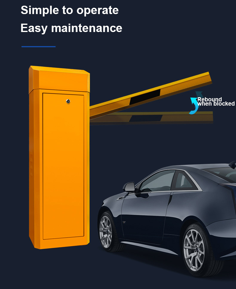 IP54 Car Barrier Gate Motor 80w 6s Running Car Parking Gates