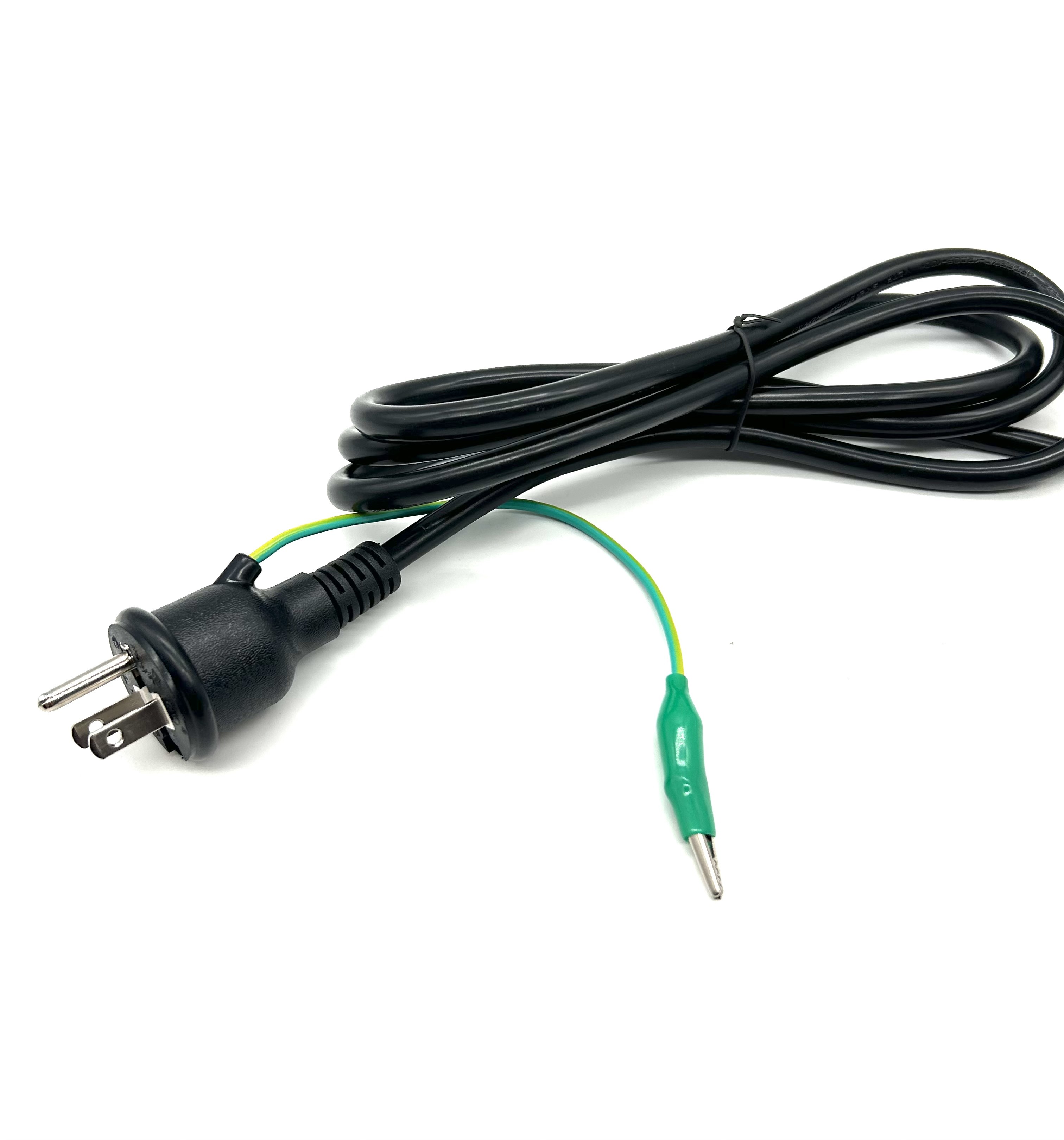 Japan Market AC Extension 15A125V Pure Copper Power Cord Cable with 3 Prong Waterproof Power Cord