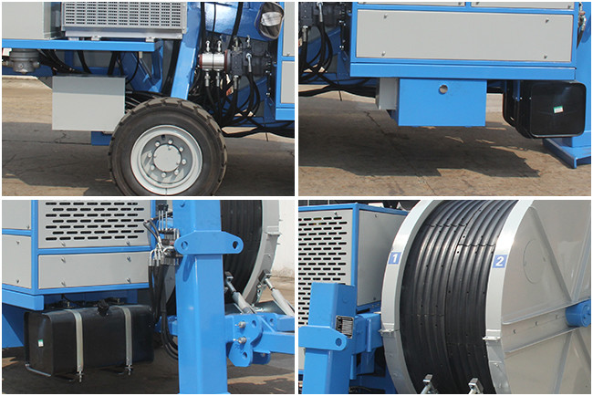 Transmission Line Stringing Equipment Hydraulic Cable Tensioner Max Continuous Pull 2x40kN