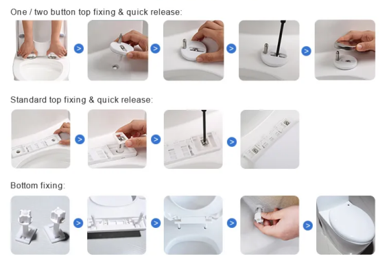 Modern Design Slow-Close Toilet Seat With Universal Compatibility And Soft Close Hinge