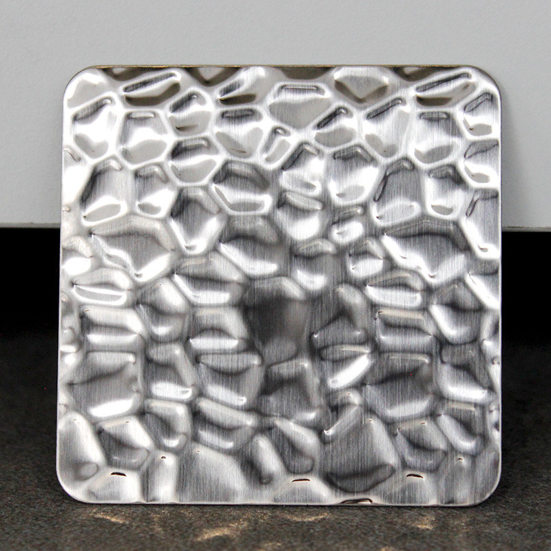 PVD Silver Color 2B Brushed Finish Honeycomb Metal Panel 304 Textured Stainless Steel Sheets